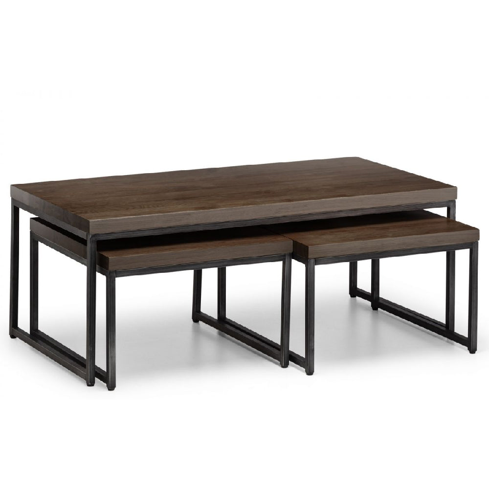 Brooklyn Nesting Coffee Tables Dark Oak