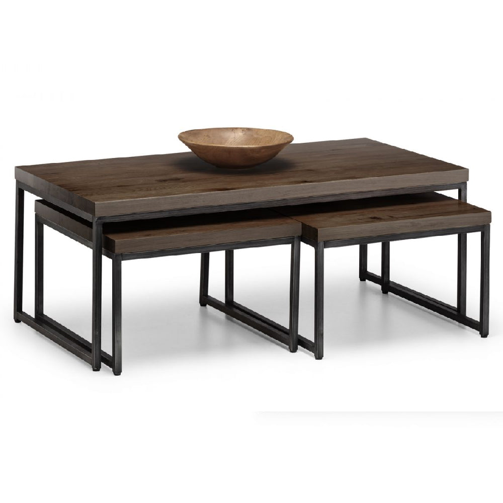 Brooklyn Nesting Coffee Tables Dark Oak