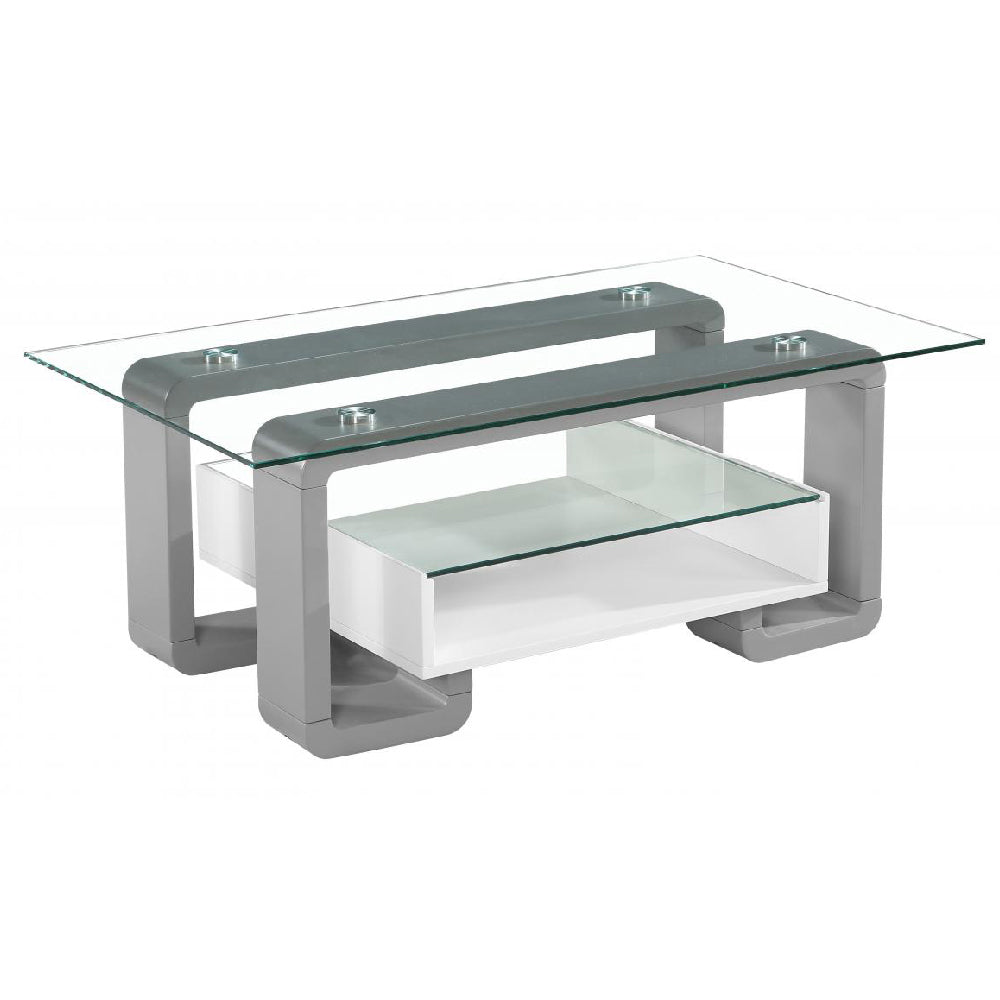 Eiffel Coffee Table With White And Grey High Gloss