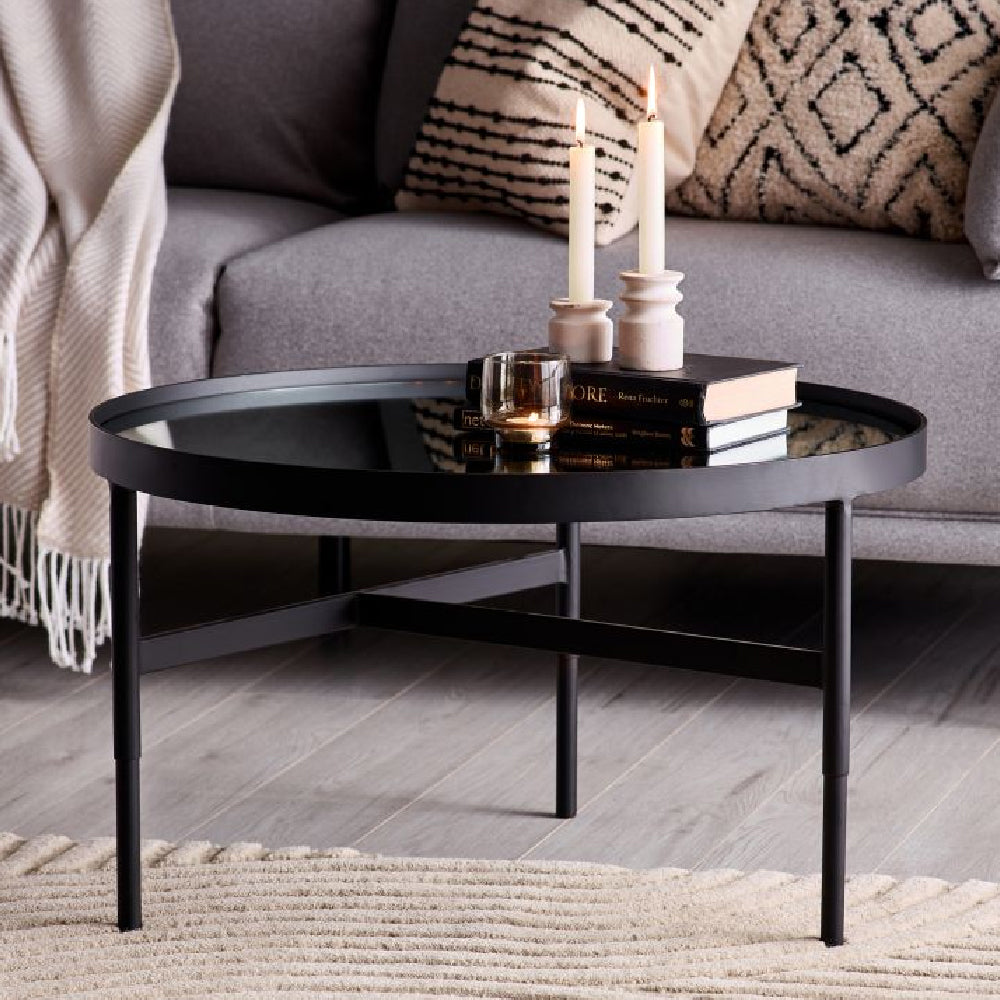 Franki Mirror Glass Coffee Table