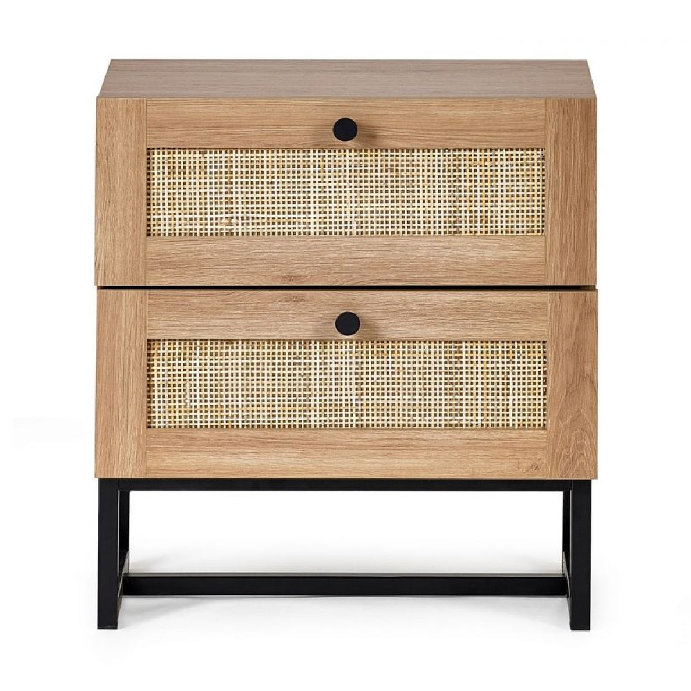 Padstow 2 Drawer Bedside Oak