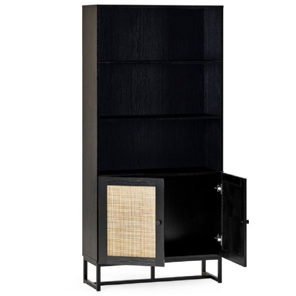Padstow Tall Bookcase Black