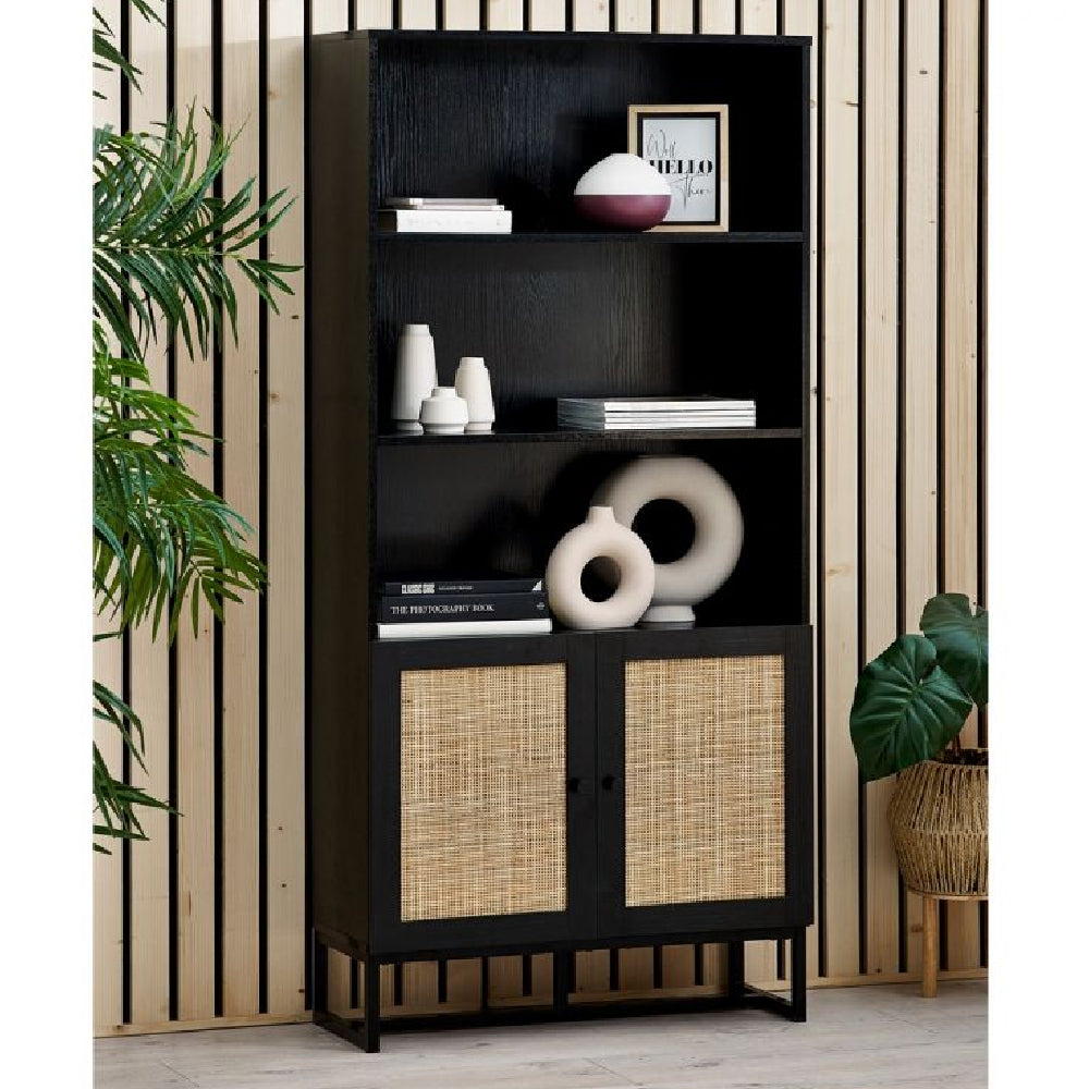 Padstow Tall Bookcase Black